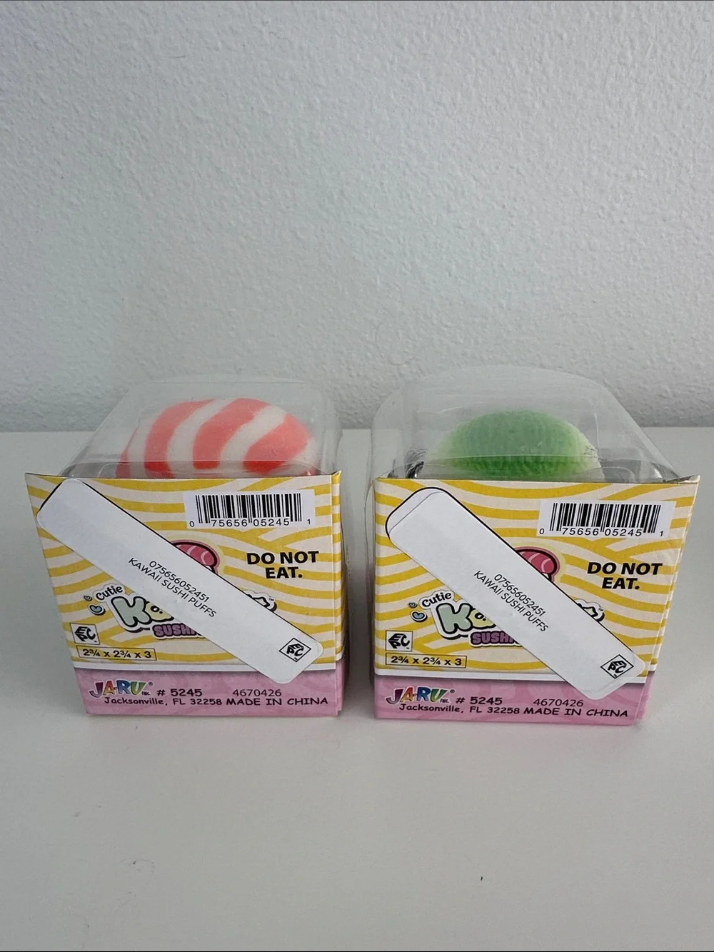 Ja-Ru Kawaii Sushi Puff Squishy Stretchy Fidget Toys - Lot of 4, New!